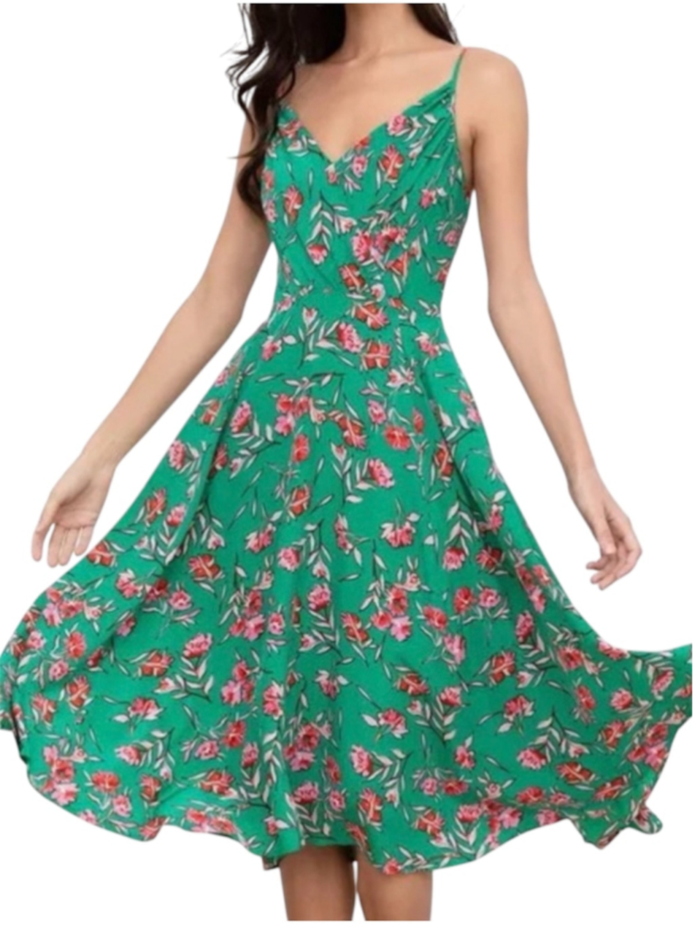 Yumi Kim Vienna 100% Silk Dress in Green Size 2